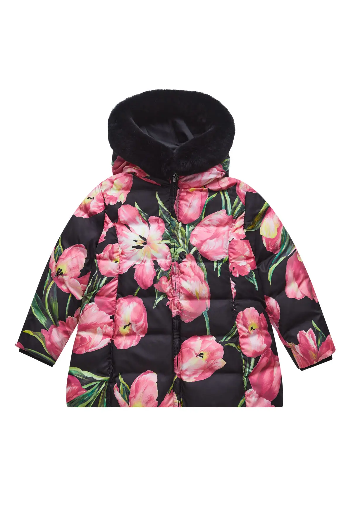 DOLCE & GABBANA Пуховик д, мех кролик