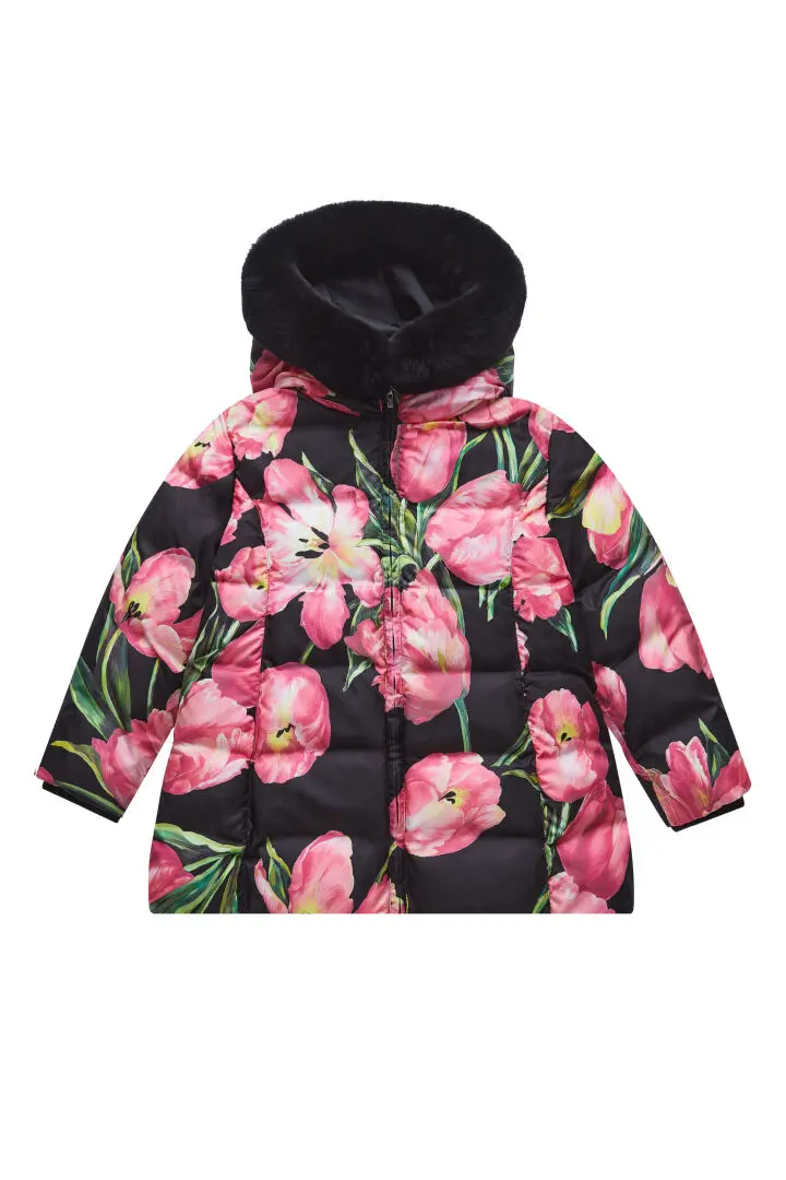 DOLCE & GABBANA Пуховик д, мех кролик