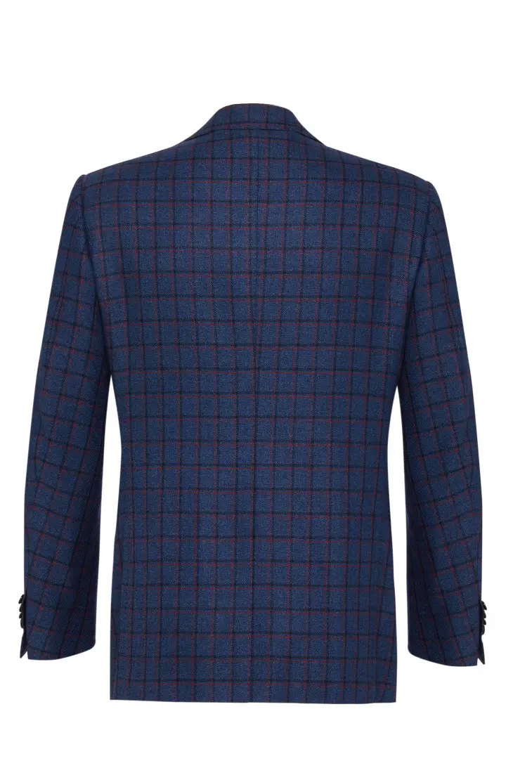  Пиджак мужской в клетку