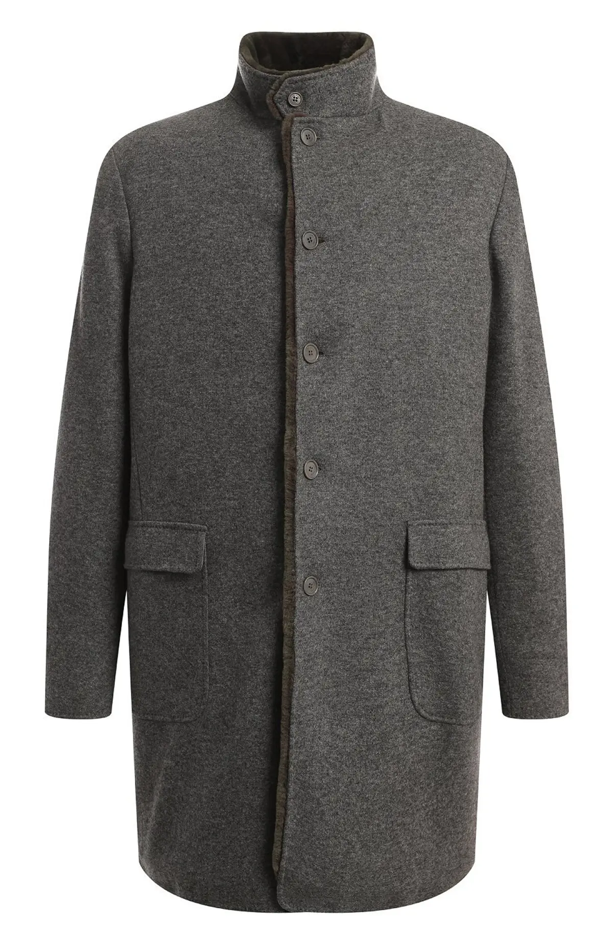  Пальто мужское с мехом нутрии