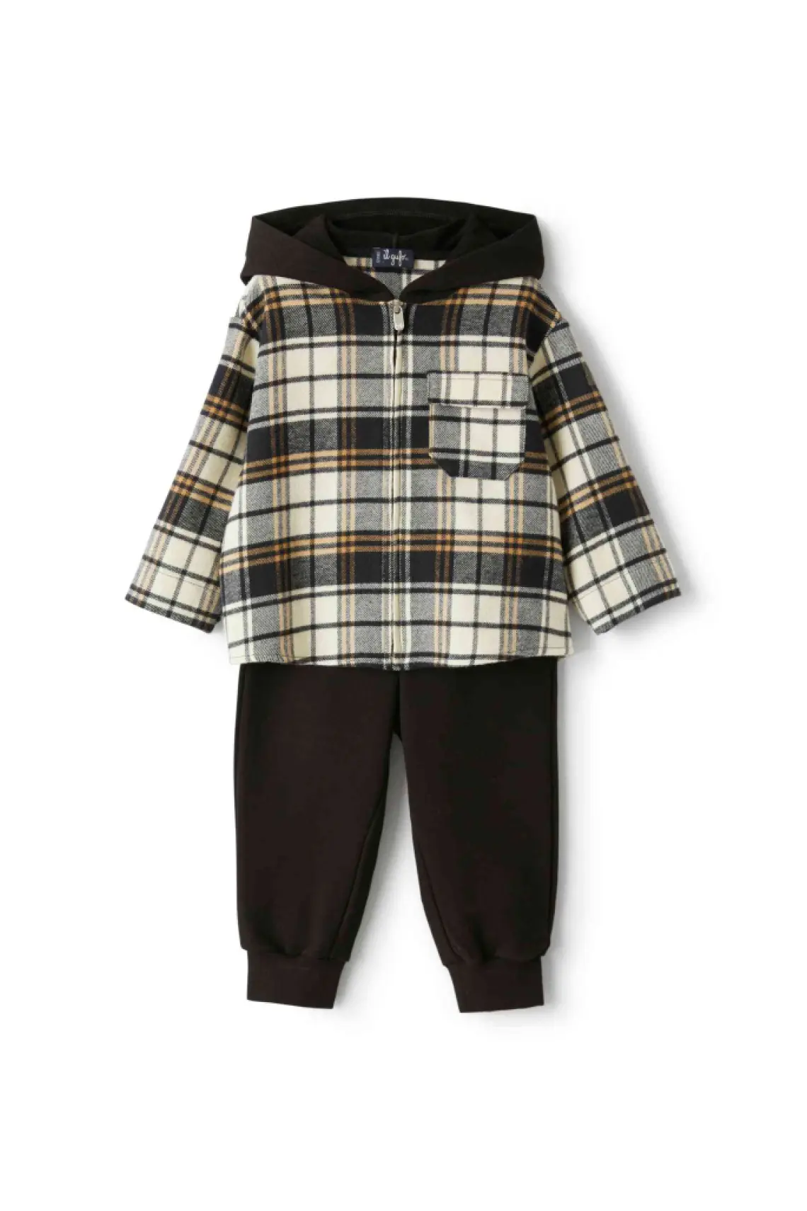  Джемпер клетчатый и брюки