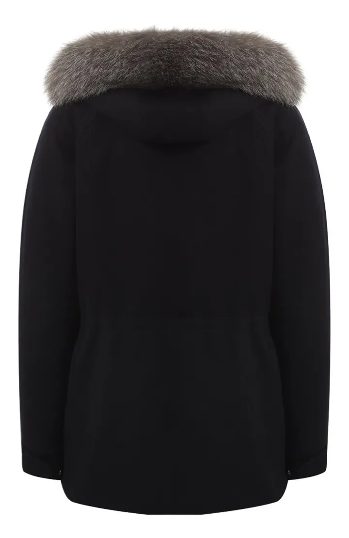  Кашемировая курка с капюшоном