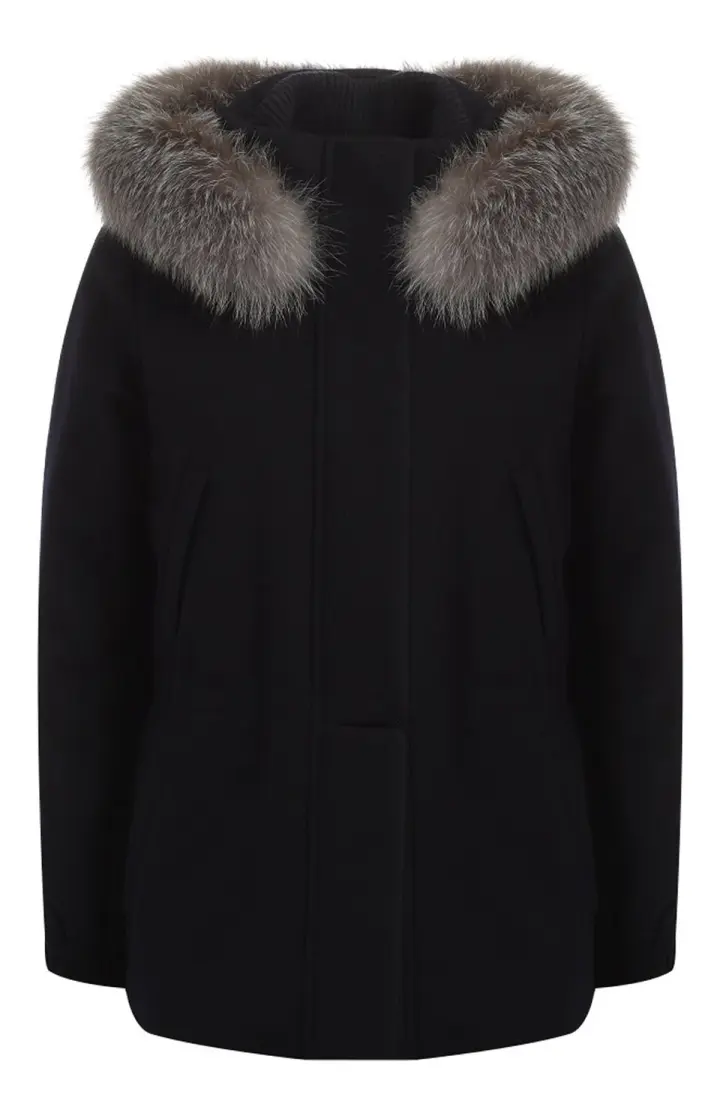  Кашемировая курка с капюшоном