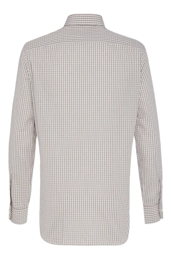  Рубашка мужская в клетку