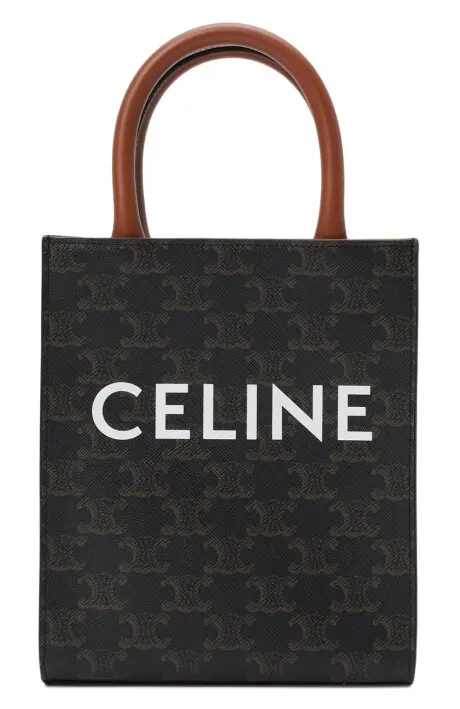 CELINE СУМКА из принта и кожа теленка