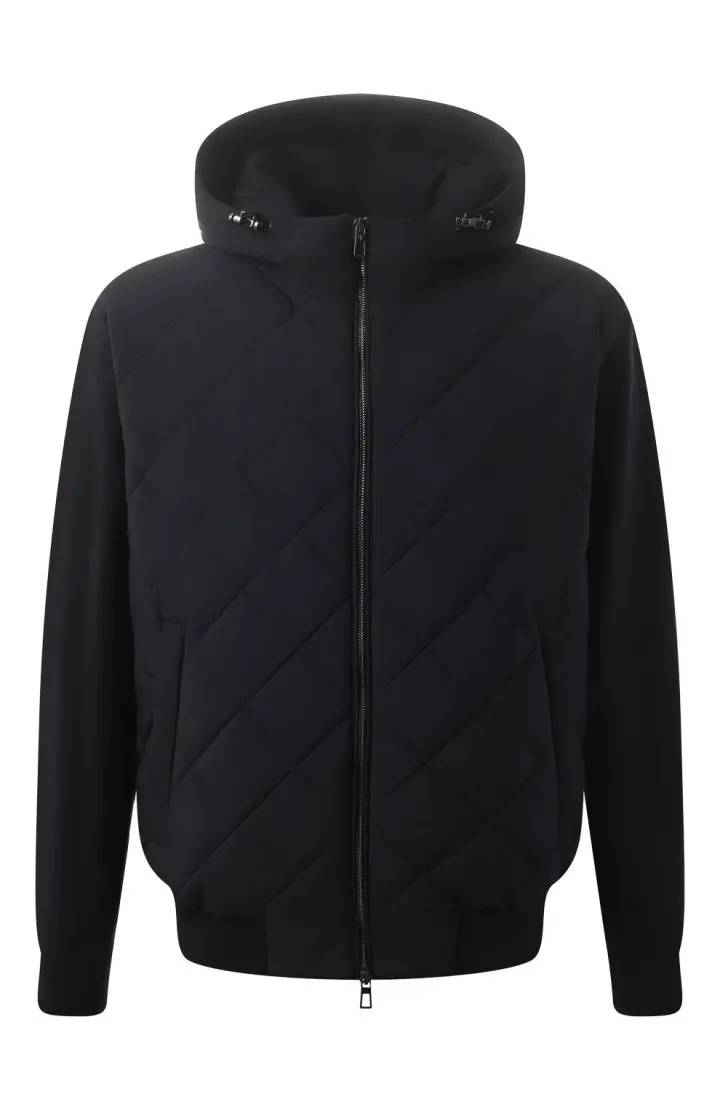  Бомбер мужской, с капюшоном