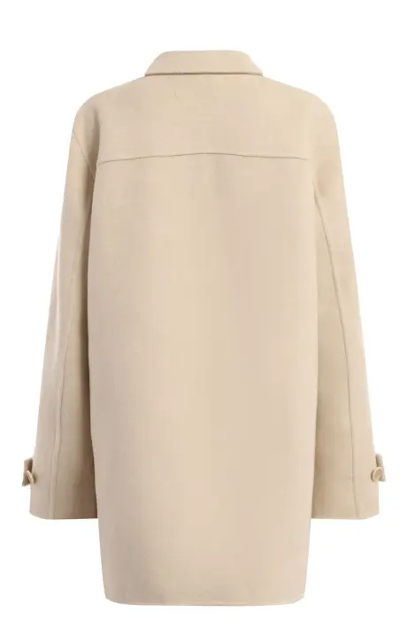 Loro Piana Двубортное кашемировое полупальто