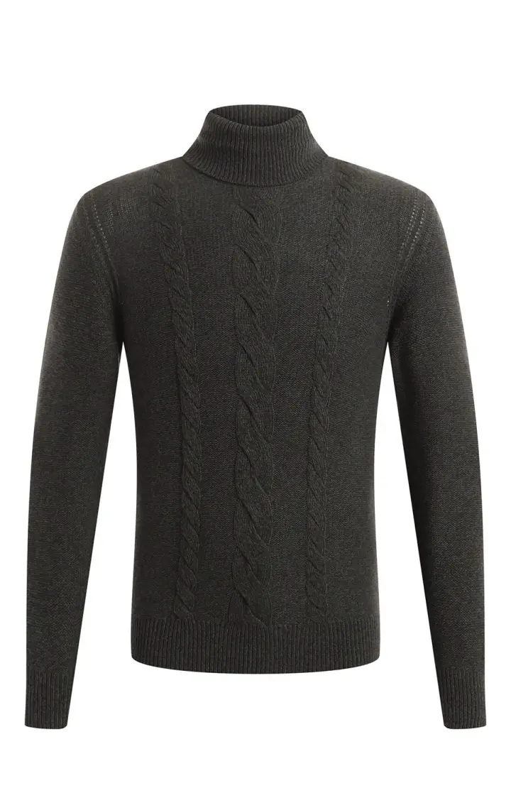  Меланжевый свитер из кашемира