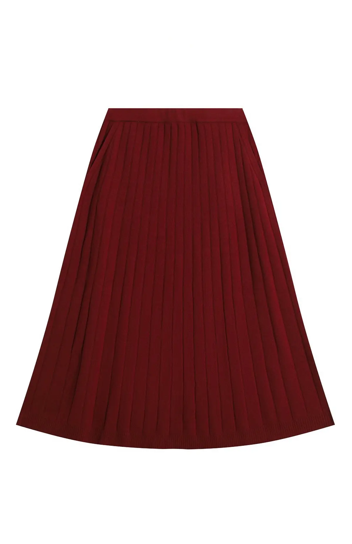  Кашемировая миди-юбка