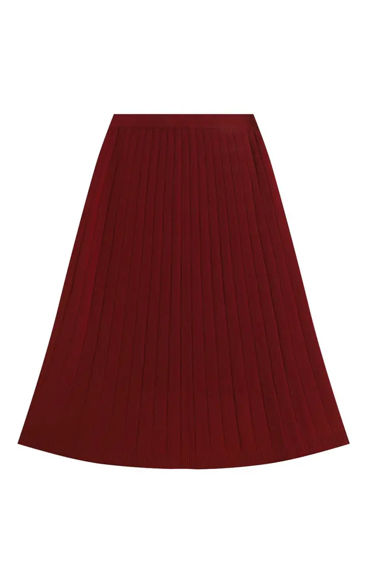  Кашемировая миди-юбка