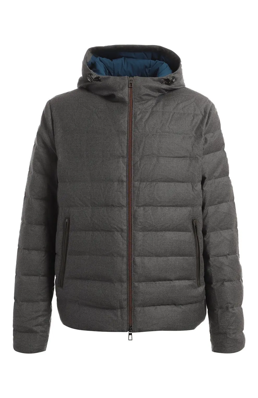  Мужской пуховик из мягкой шерсти