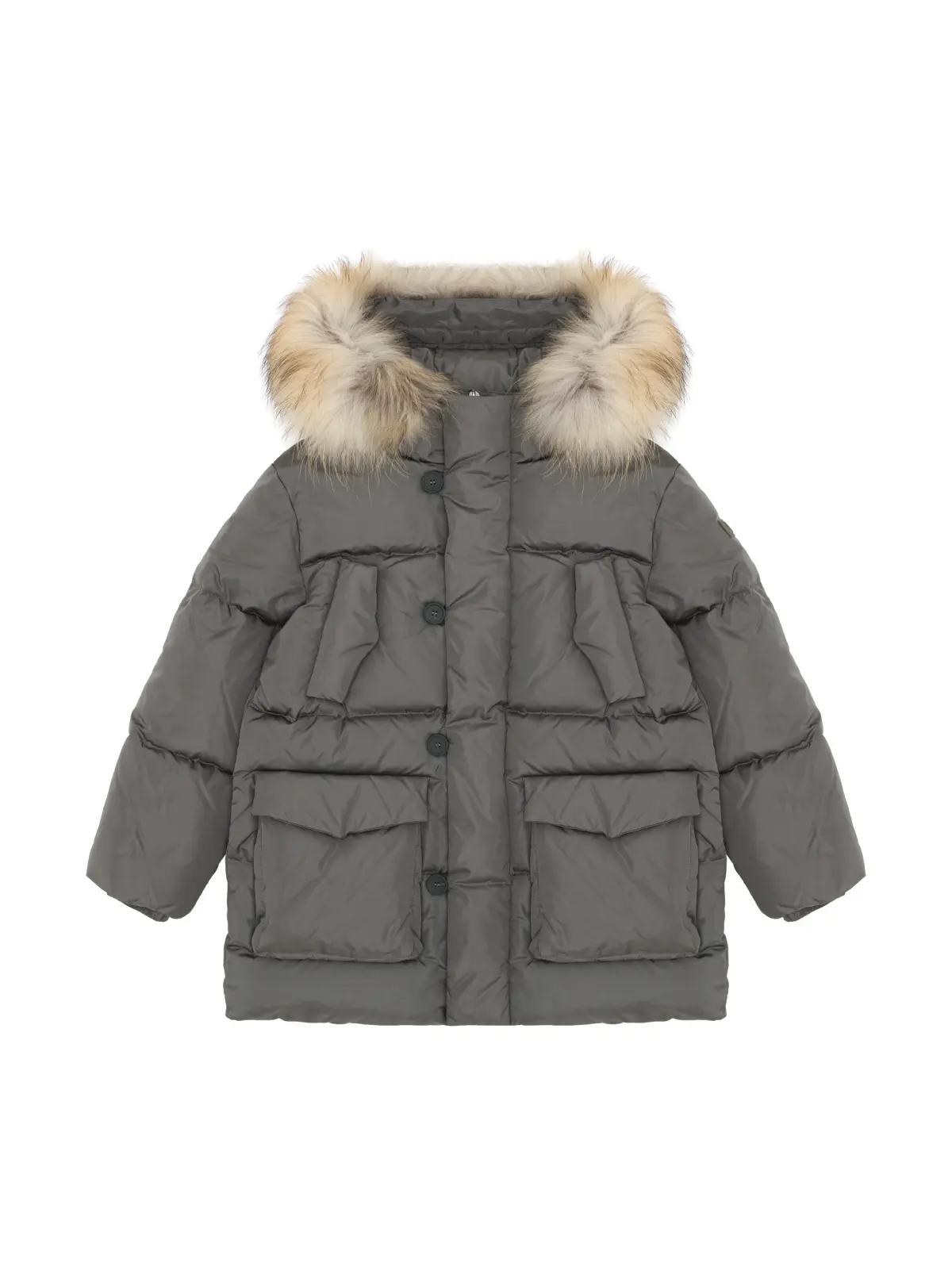 Пуховая куртка для мальчика, с мехом