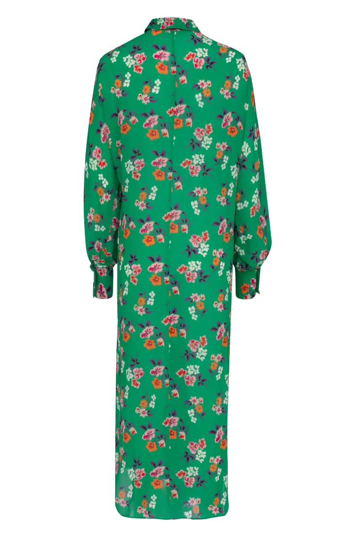 Платье с поясом "цветы"