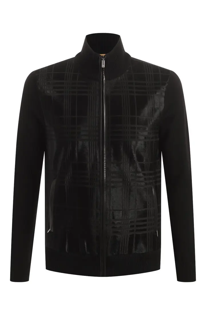 ZILLI Кардиган мужской с зипом отд.пони чехол