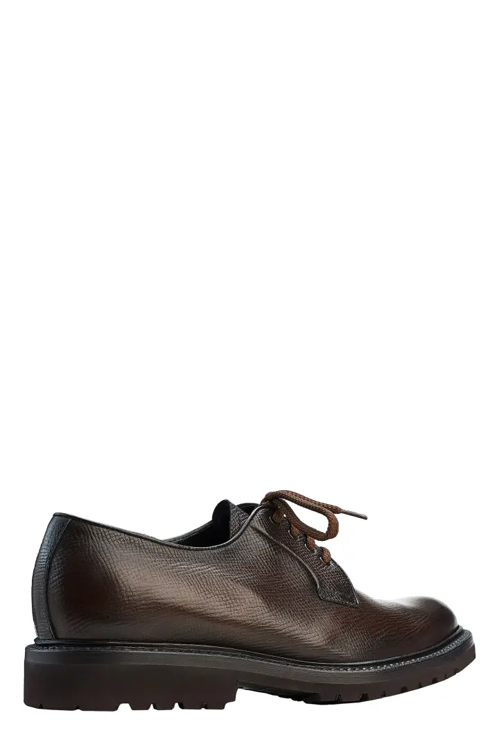  Туфли дерби мужские с мехом