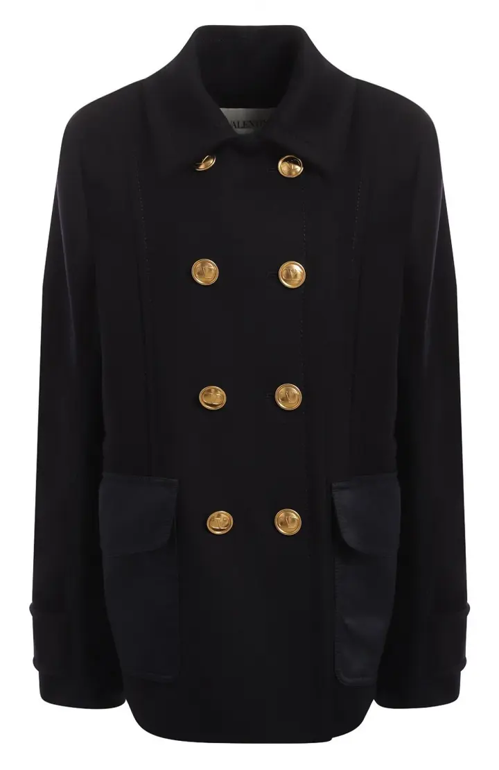 VALENTINO Пальто из шерсти и кашемира