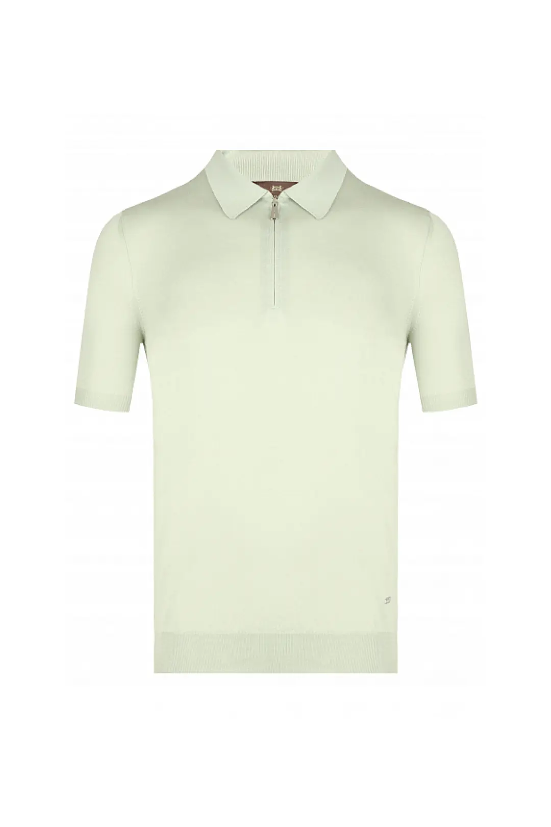  Поло, короткий рукав, с зипом