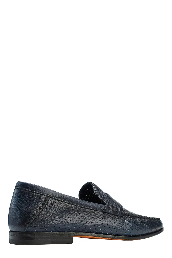  Мокасины мужские, перфорированные