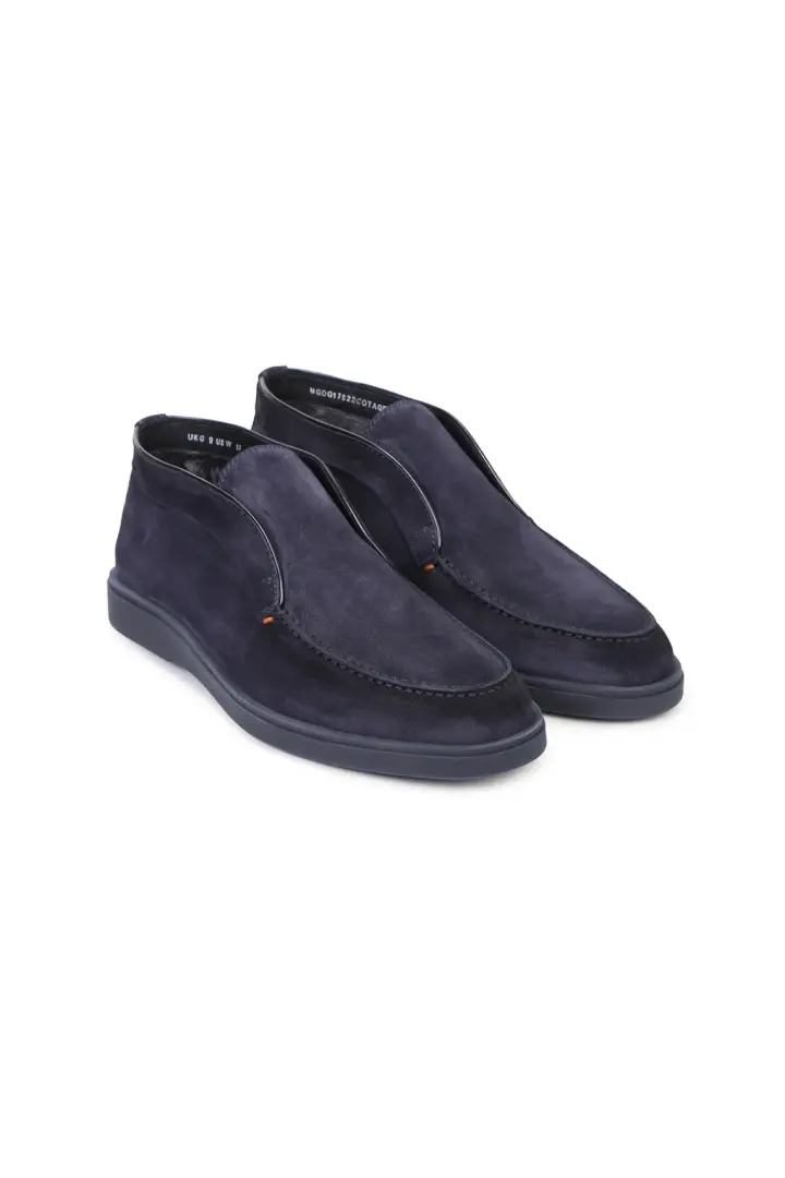  Лоферы мужские замшевые, на меху