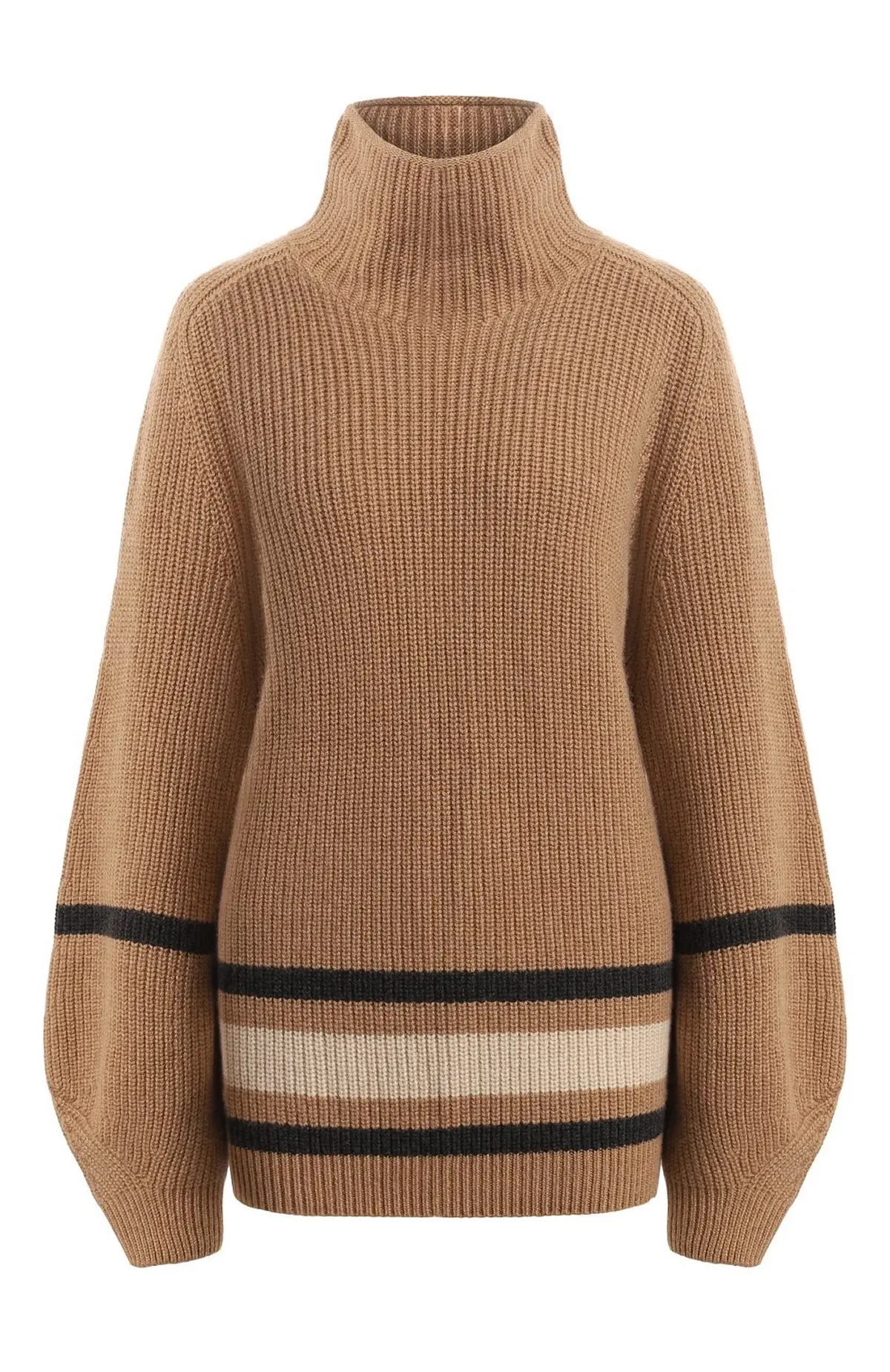  Кашемировый свитер с объемными рукавами