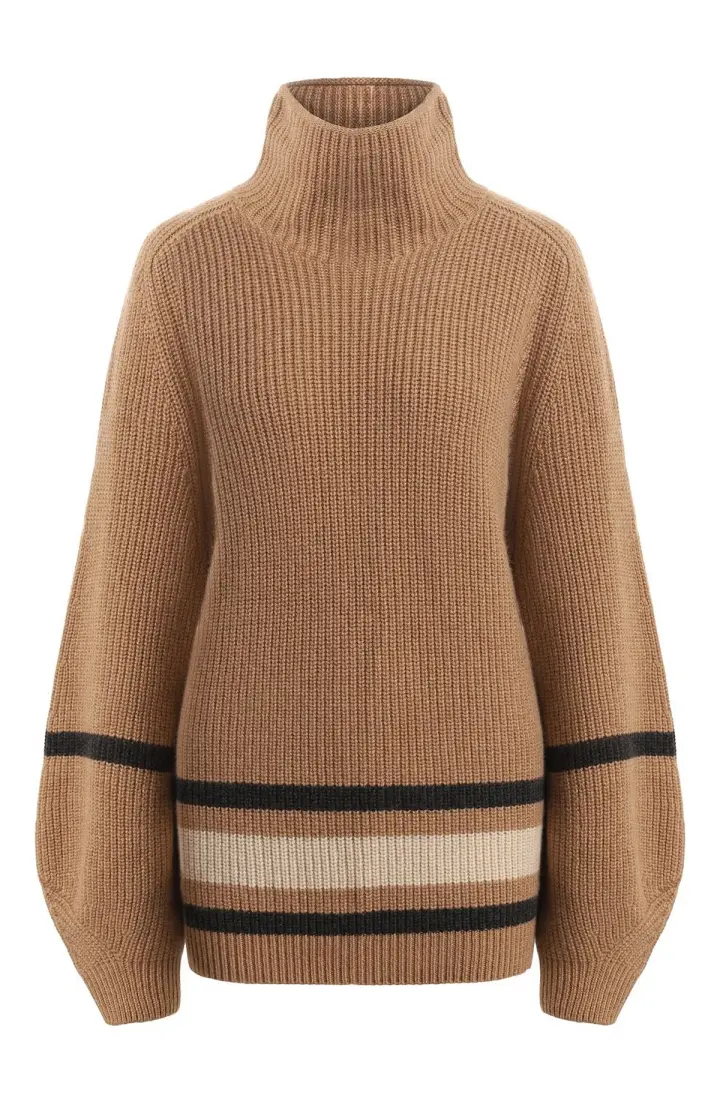  Кашемировый свитер с объемными рукавами