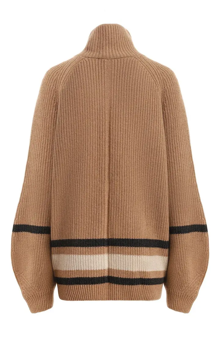  Кашемировый свитер с объемными рукавами