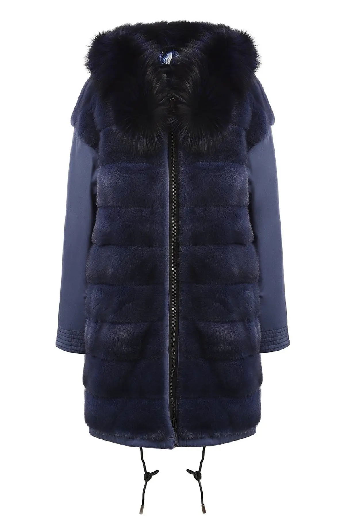 Gianfranco Парка женская двухсторонняя /мех норка, отд. мех лиса//чехол/