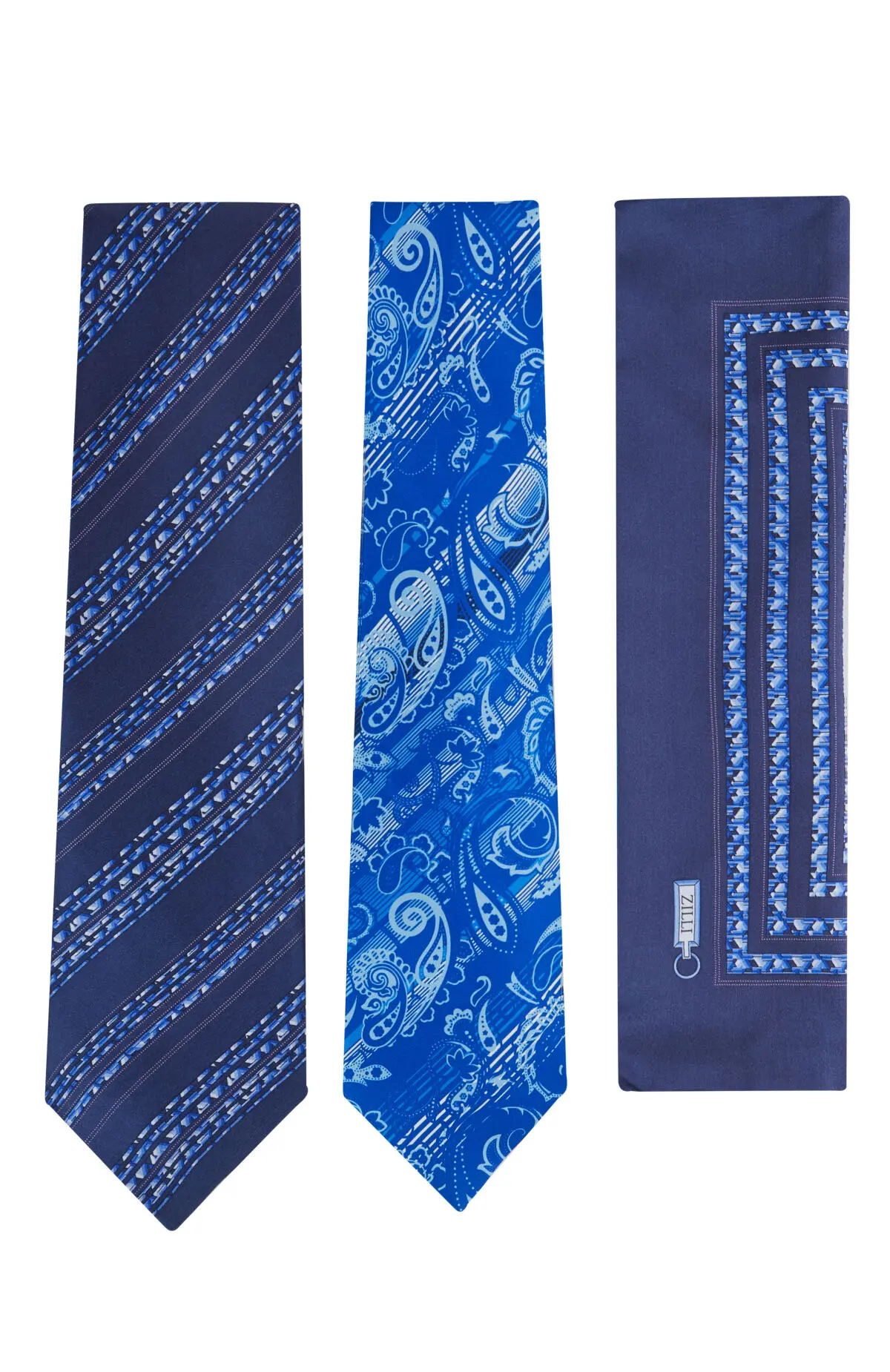  Набор мужской:2 Галстука+платок