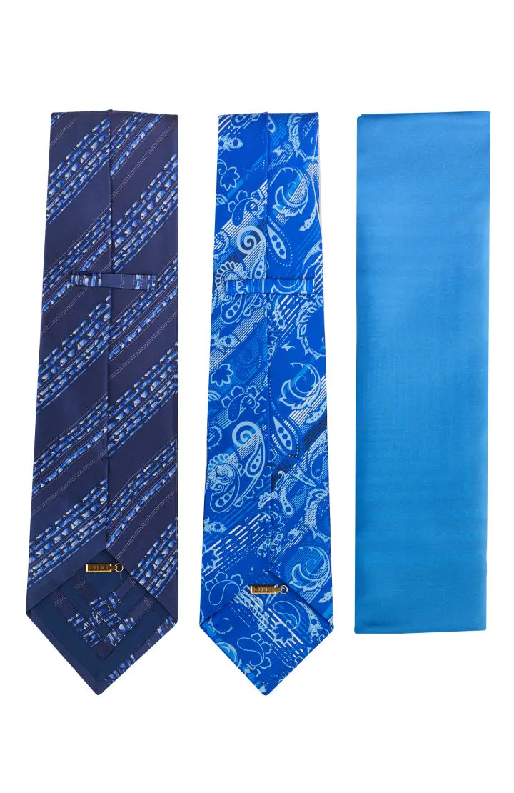  Набор мужской:2 Галстука+платок