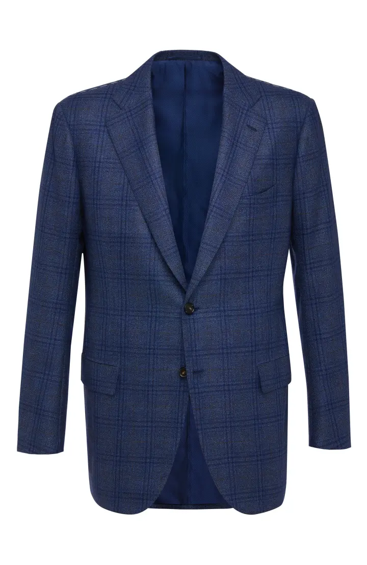  Пиджак мужской в клетку