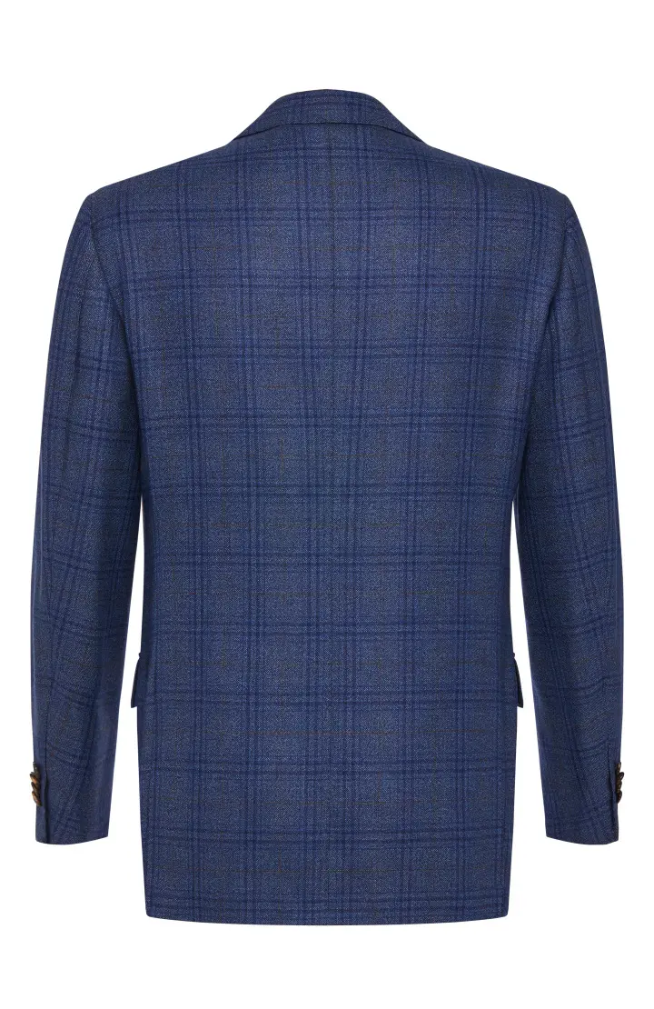  Пиджак мужской в клетку