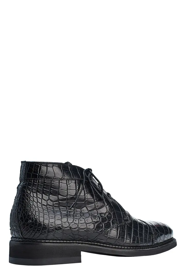  Ботинки мужские на меху, крокодил