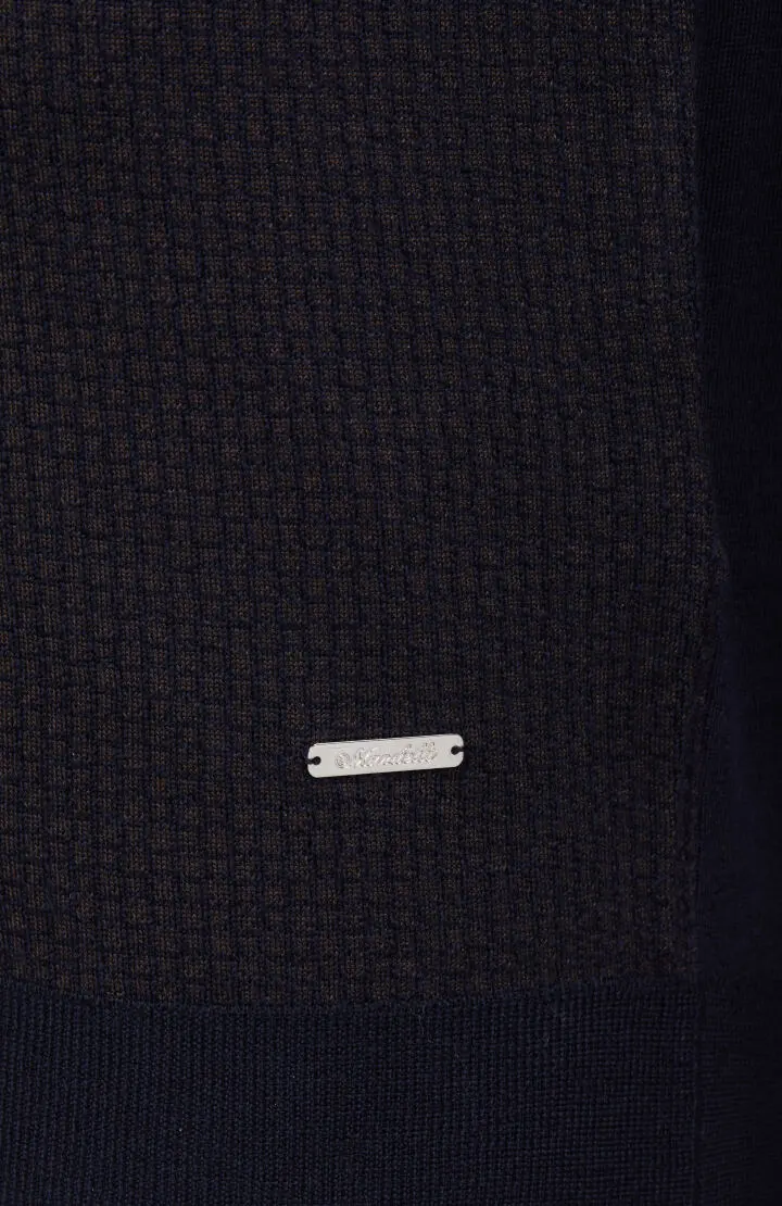  Поло мужское с зипом, длинный рукав