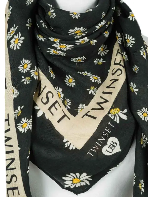 Twinset Платок женский, ромашки