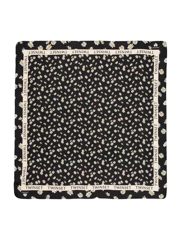 Twinset Платок женский, ромашки
