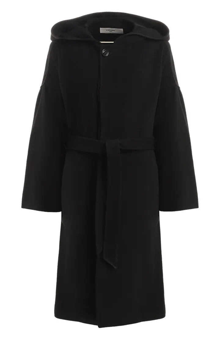 CELINE Пальто с капюшоном