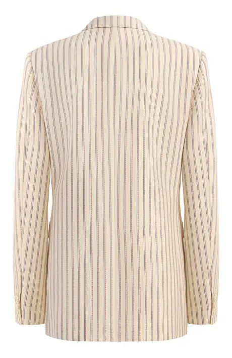 CELINE КЛАССИЧЕСКИЙ ПИДЖАК ИЗ ШЕРСТИ В ПОЛОСКУ