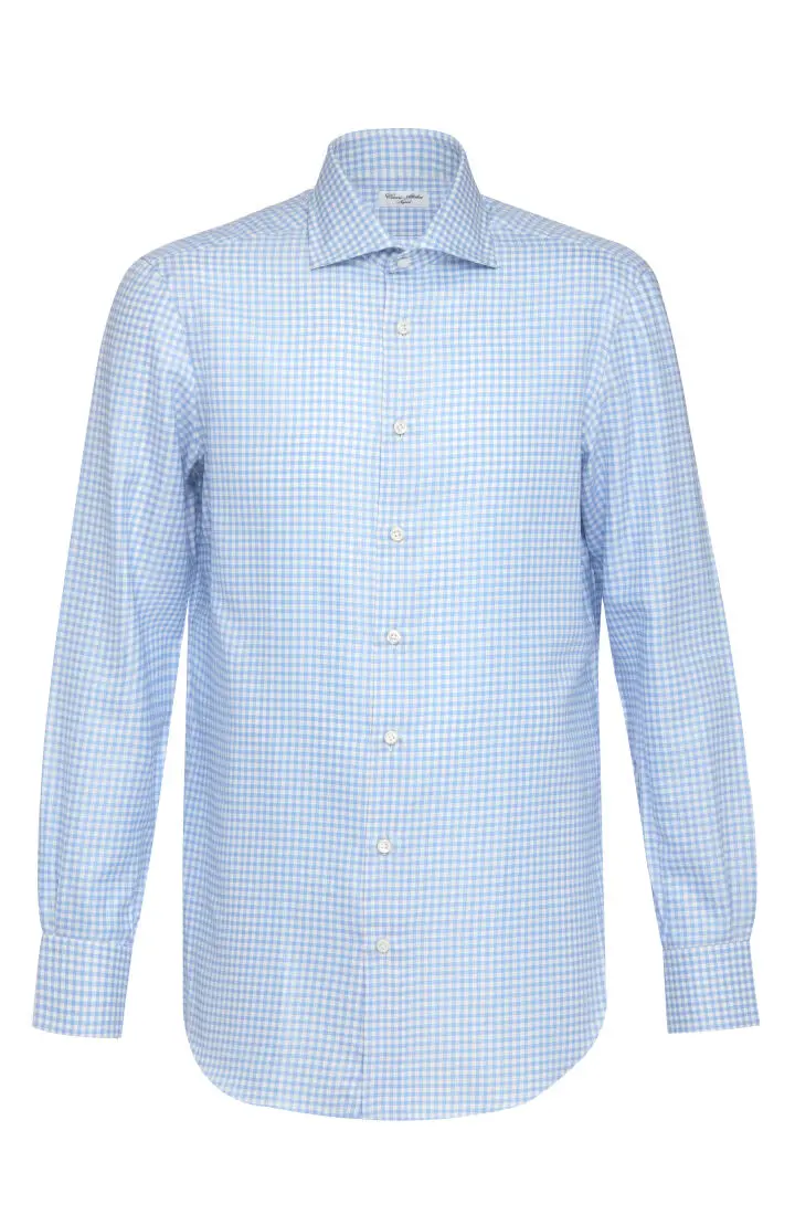  Рубашка мужская в клетку