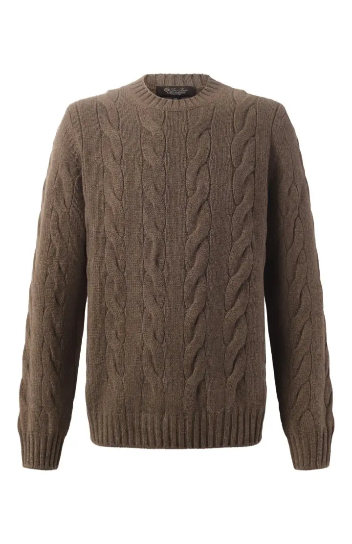  Свитер мужской, крупный узор