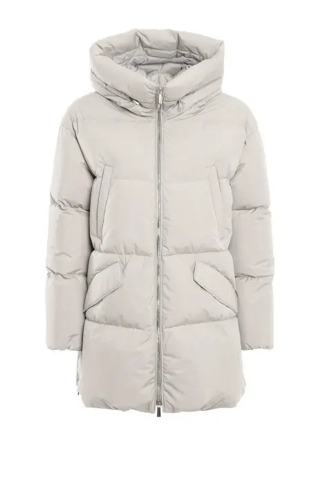 MOORER Пуховик женский, короткий, с капюшоном