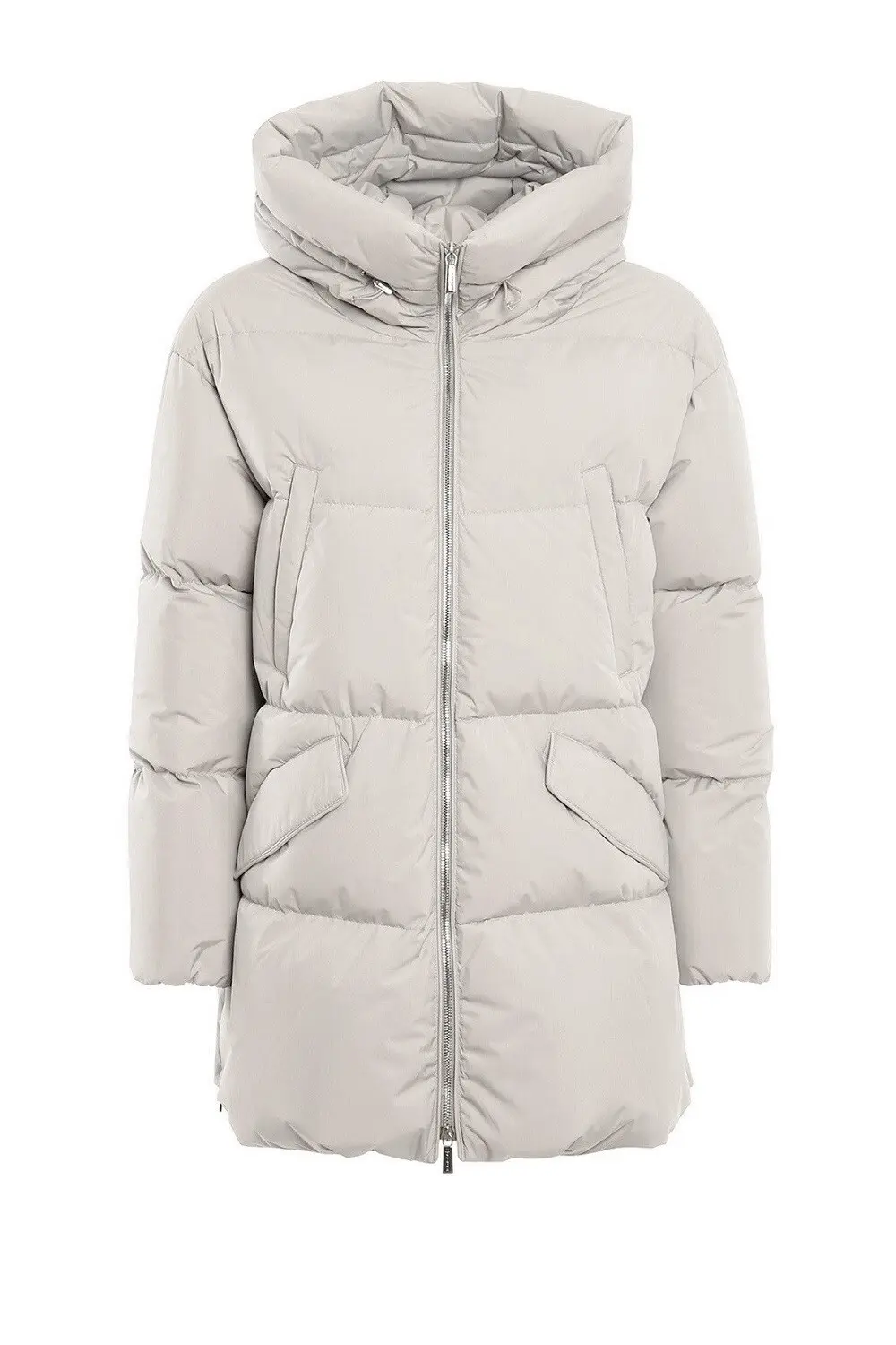 Пуховик женский, короткий, с капюшоном