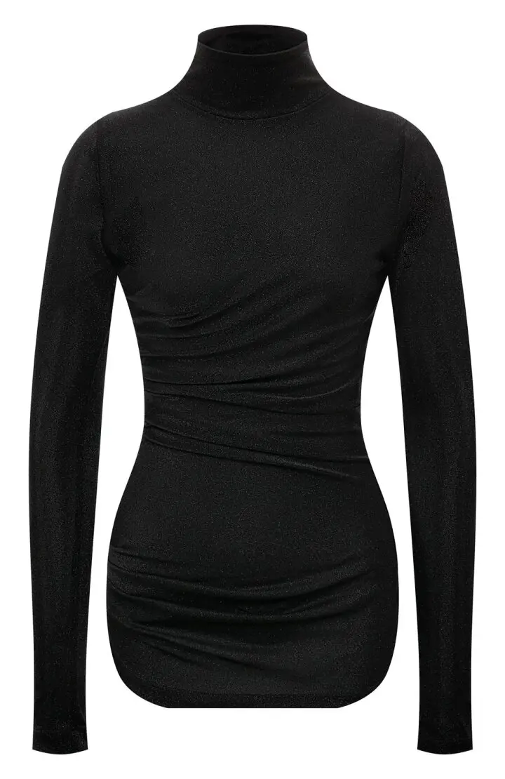 Водолазка женская, с нитями из люрекса