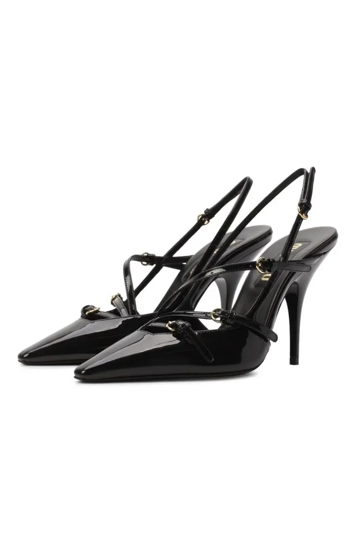 Туфли Miu Miu MIU MIU Туфли слингбеки с ремнями