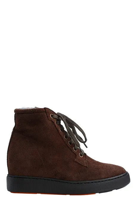 SANTONI Ботинки женские на меху /замш/