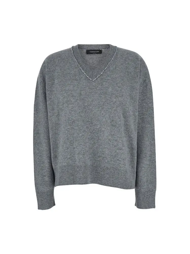 Джемпер женский, V-образый вырез