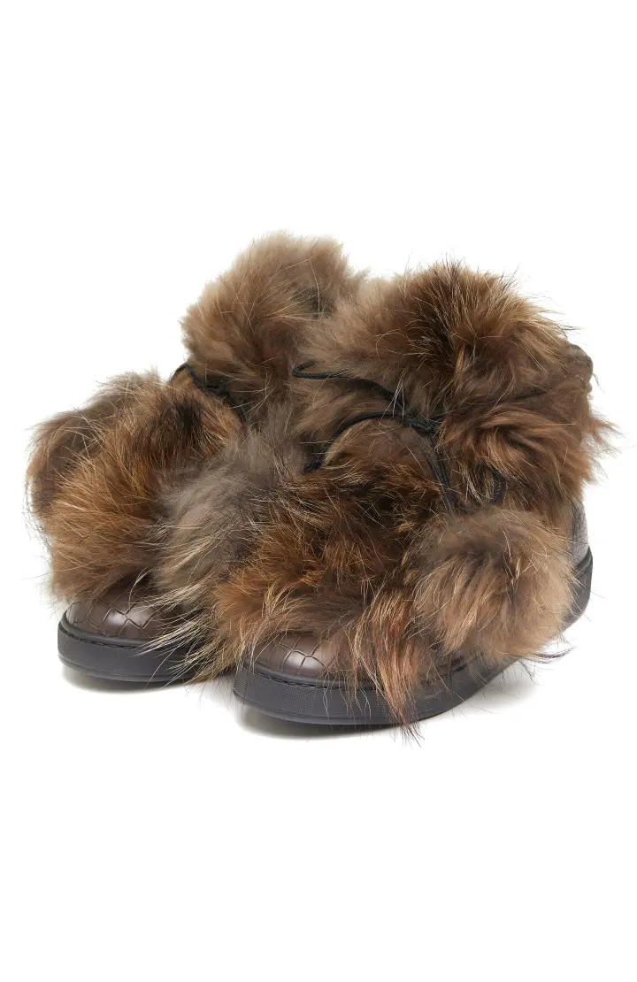 SANTONI Сникерсы женские с мехом /отд мех/