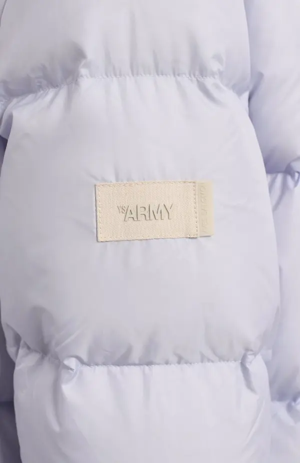 YVES SALOMON Куртка с меховой отделкой и капюшоном