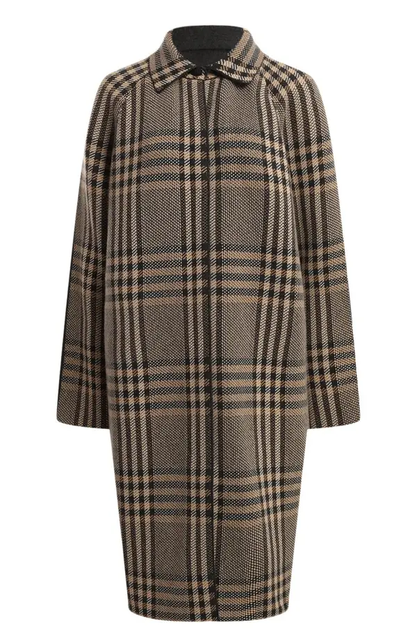 Loro Piana Пальто женское двухстороннее в крупную клетку