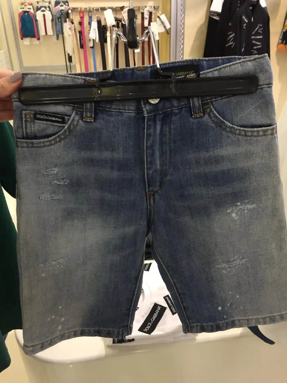 Бермуды джинсовые