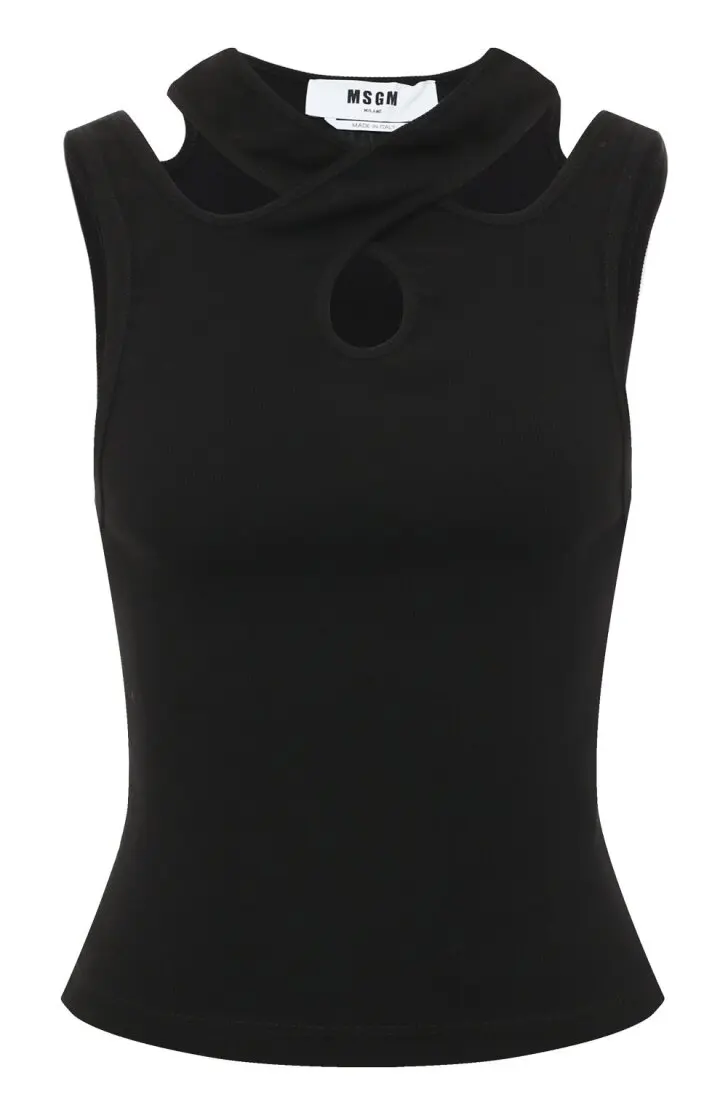 Топ женский с переплетенными брителями